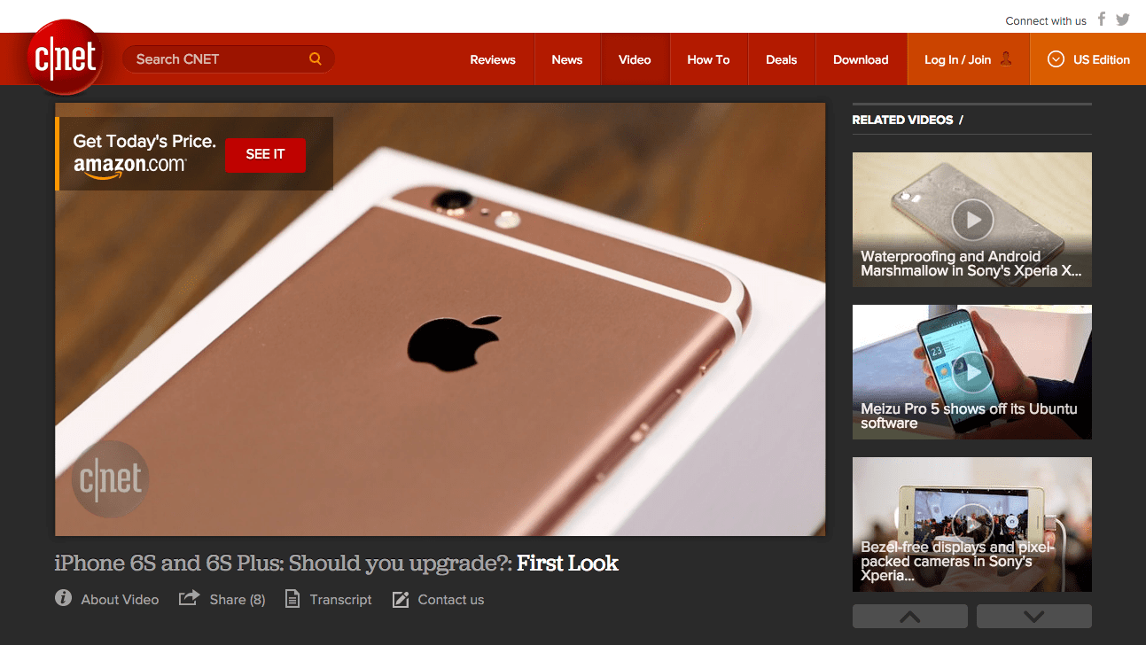 Cnet iphone 6 Full Browser Image